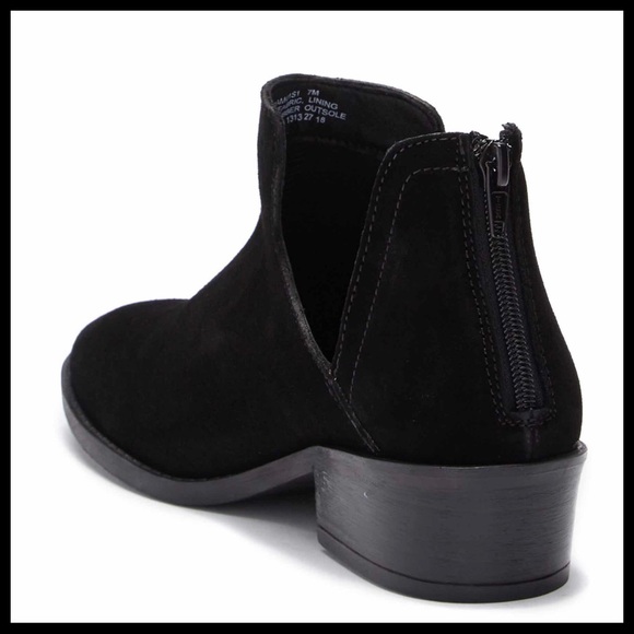 STEVE MADDEN ANKLE BOOTIES BLACK SUEDE BOOTS A2C - Picture 3 of 8